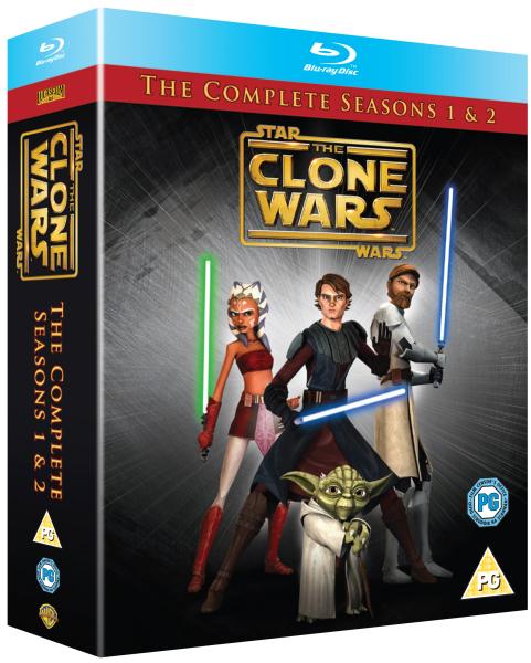 Star Wars The Clone Wars Seasons 1 2 Complete Blu ray Zavvi US