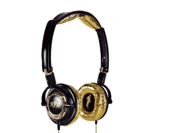 Skull Candy Lowrider Headphones Gold Black