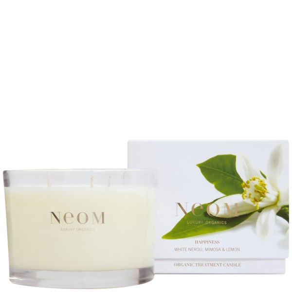 NEOM ORGANIC MINI TREATMENT CANDLE HAPPINESS (75G) LOOKFANTASTIC