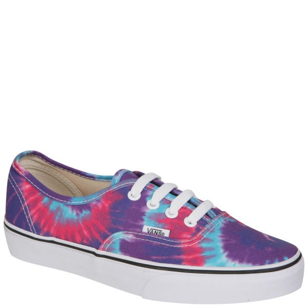 Vans Authentic Tie Dye Canvas Trainer Pink/Purple