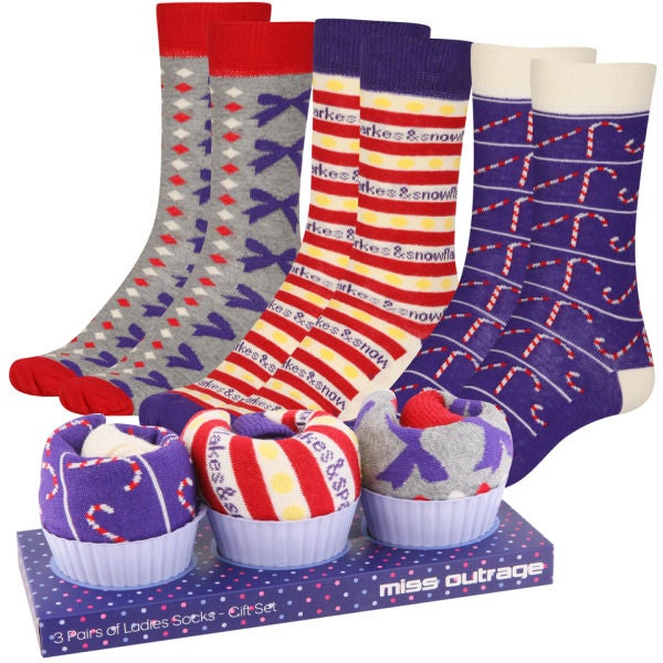 Miss Outrage Women S 3 Pack Socks Cupcake Giftset Womens Clothing Zavvi Uk Miss Outrage Women S 3 Pack Socks Cupcake Giftset Womens Clothing Zavvi Uk