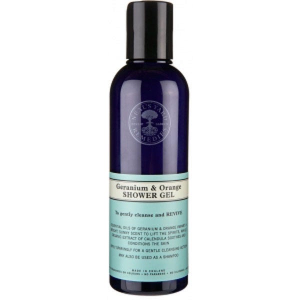Neal's Yard Remedies Geranium & Orange Shower Gel (200ml) LOOKFANTASTIC