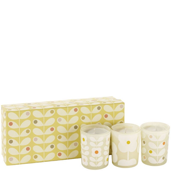 Orla Kiely Mini Home Scented Candle Set (3 X 75g) LOOKFANTASTIC
