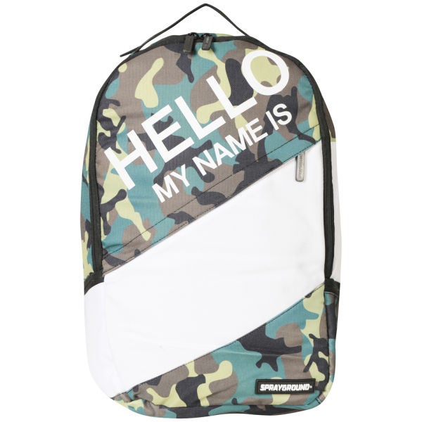 Sprayground hello my name is backpack shop