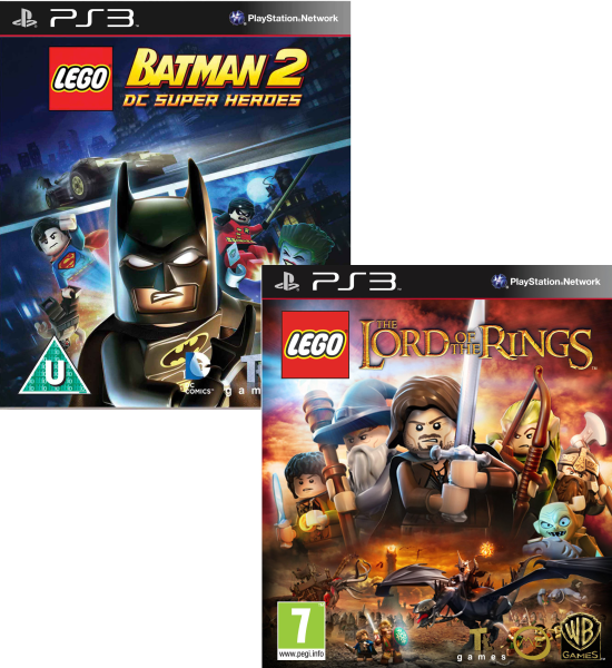LEGO: Lord Of The Rings and LEGO Batman 2: DC Super Heroes Bundle PS3 |  Zavvi España