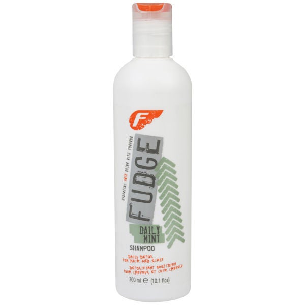 Fudge Daily Mint Shampoo – 300 Ml, Mit Menthol & Pfefferminzöl, Repariert & Stärkt Das Haar, Mit UV-Schutz