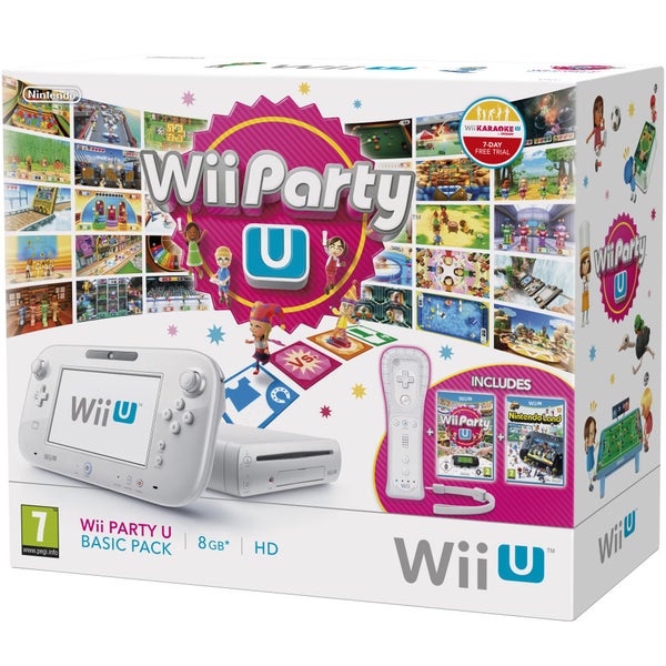 Nintendo Wii U Console - HDD 8GB - White