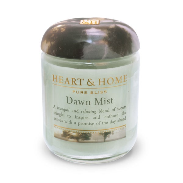 Heart & Home Dawn Mist Small Jar Candle IWOOT UK
