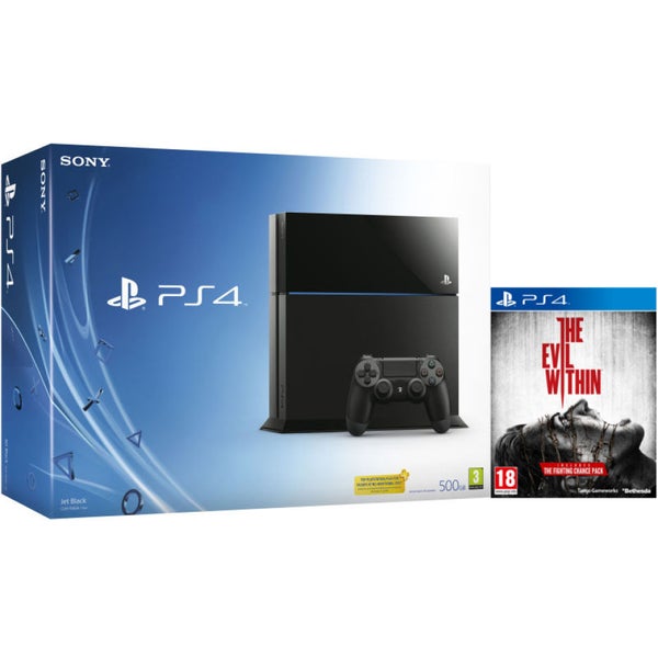 Sony PlayStation 4 500GB Console Includes The Evil Within Games