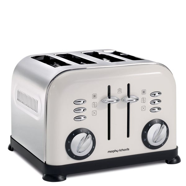 Morphy Richards 4 Slice Accents Toaster - White - IWOOT UK