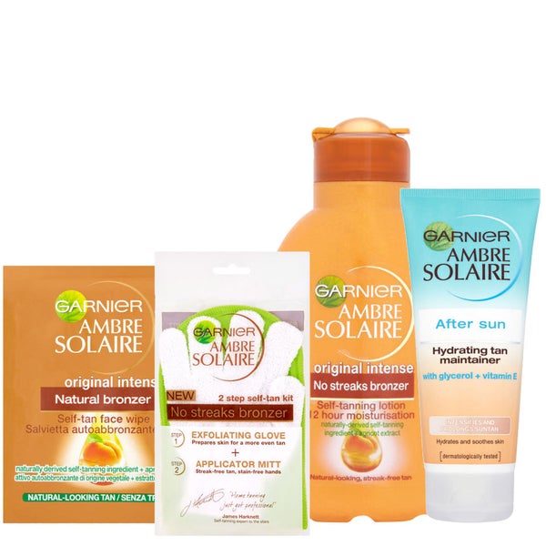 Garnier Ambre Solaire Self Tan Set 5 (4 Products) - LOOKFANTASTIC