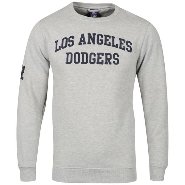 Majestic Men's LA Dodgers Collins Crew Neck Sweatshirt - Grey