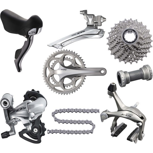Shimano 105 5700 10 Speed Compact 34/50 Groupset - Silver