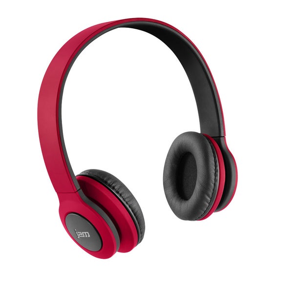 HMDX Jam Transit Bluetooth Headphones Red Electronics Zavvi US