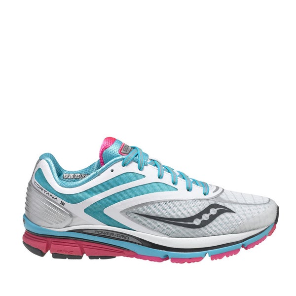 Saucony Women s Cortana 3 Running Shoe White Blue Pink Sports