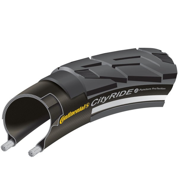 Continental City Ride II Clincher Road Tyre Black