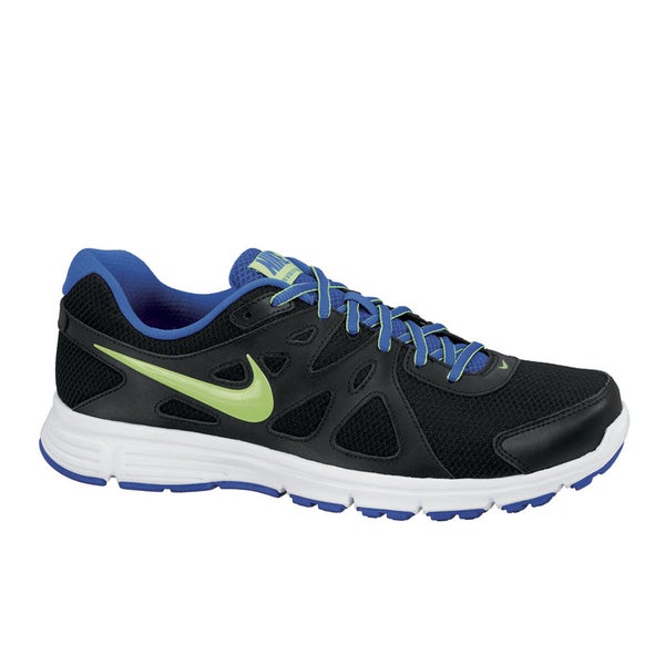 Nike Men s Revolution 2 Running Shoes Black White Green