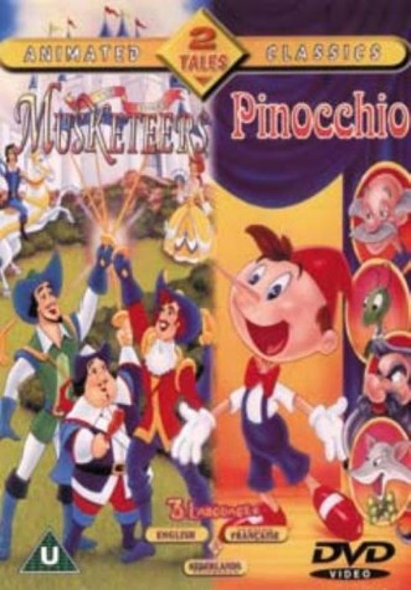 THREE MUSKETEERS, THE / PINOCCHIO DVD ANIMATED DVD - Zavvi UK