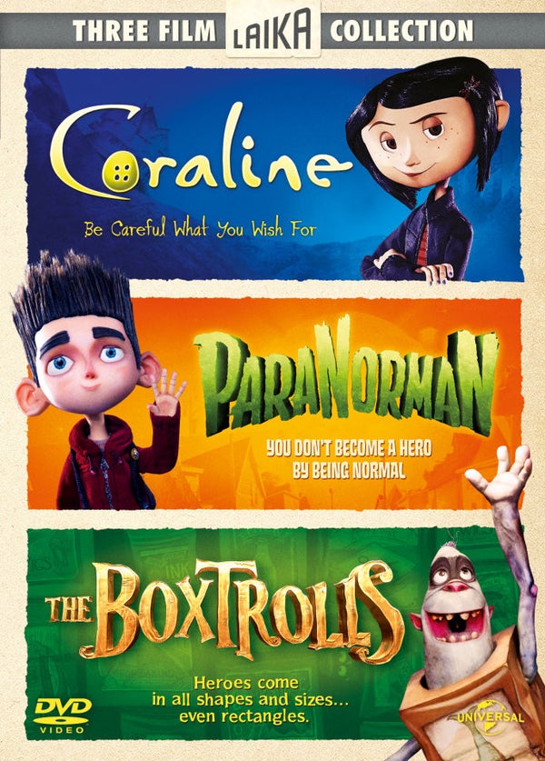 Coraline/Paranorman/The Boxtrolls Box Set DVD Zavvi (日本)