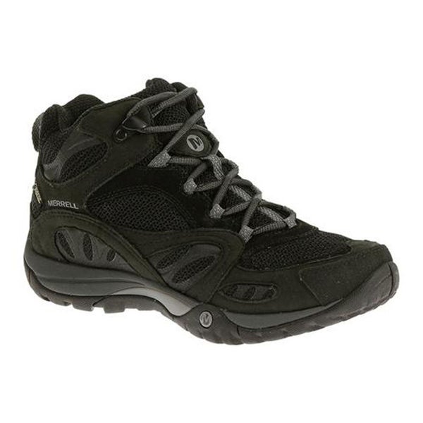 Merrell Women s Azura Mid Gore Tex Hiking Boots Black Grey