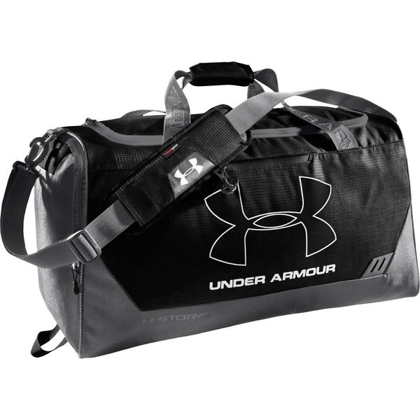 Under armour hustle storm medium duffle bag best sale