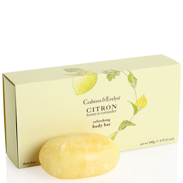 Crabtree & Evelyn Citron, Honey,Coriander Soap Box (3X140g
