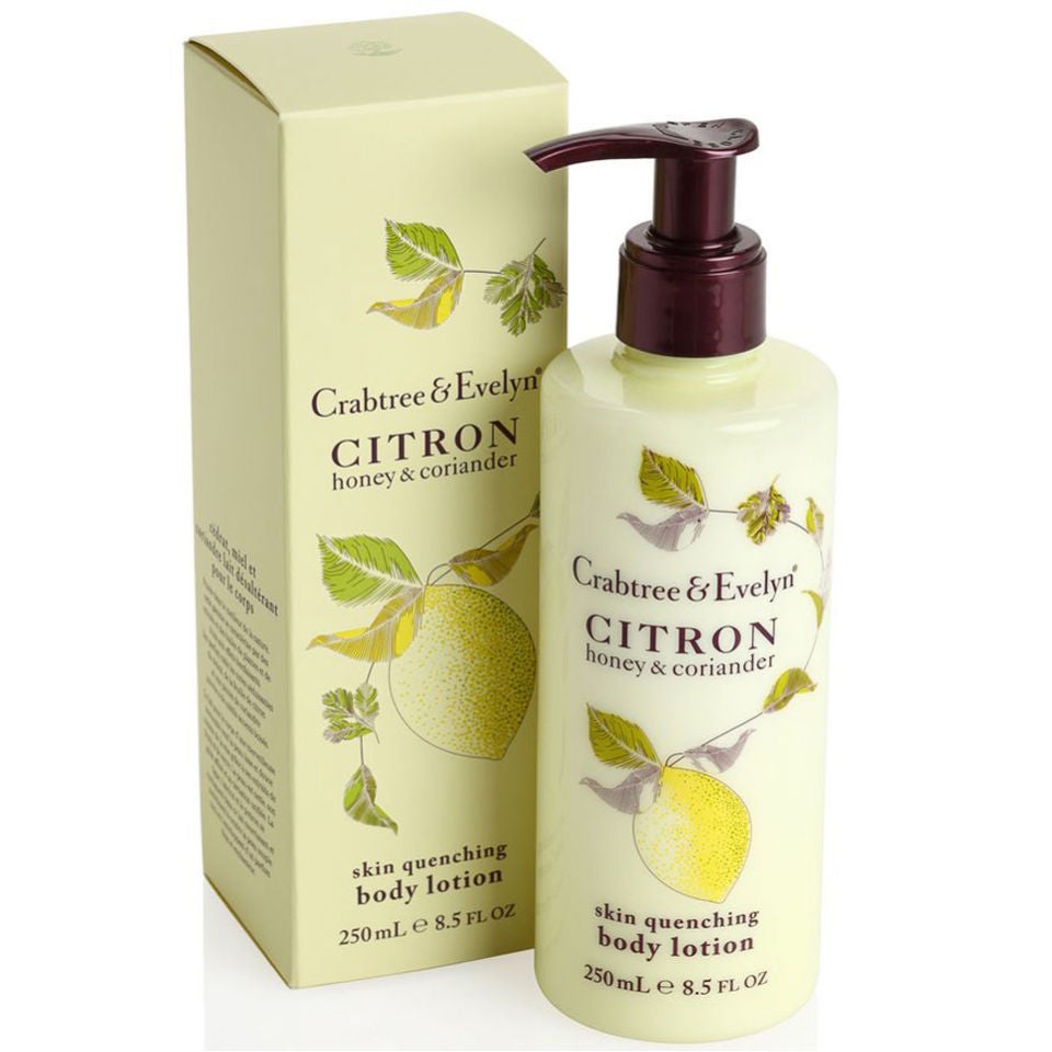 Crabtree & Evelyn Citron, Honey, Coriander Body Lotion (250ml) | HQ Hair