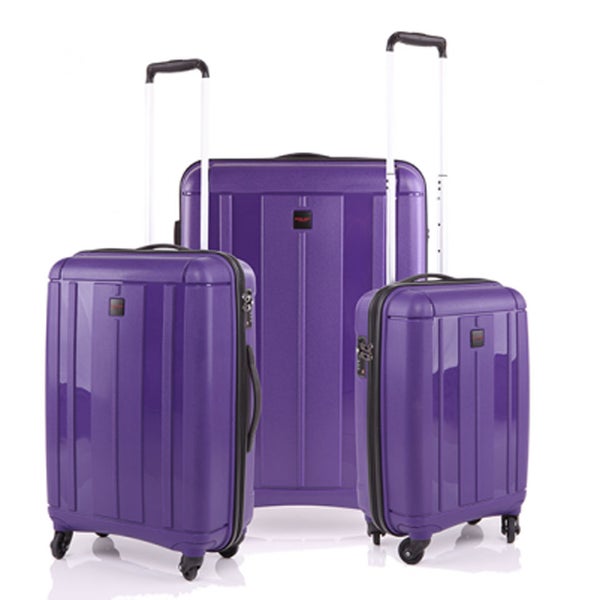 Redland 3 Piece Luggage Set - Purple Clothing - Zavvi UK