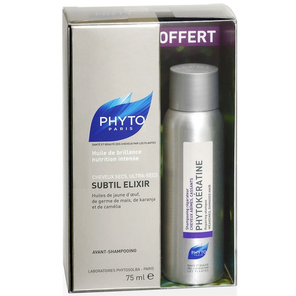 Phyto Subtil Elixir Coffret (Subtil Elixir 75ml + Phytokeratine shampoo 50ml) LOOKFANTASTIC