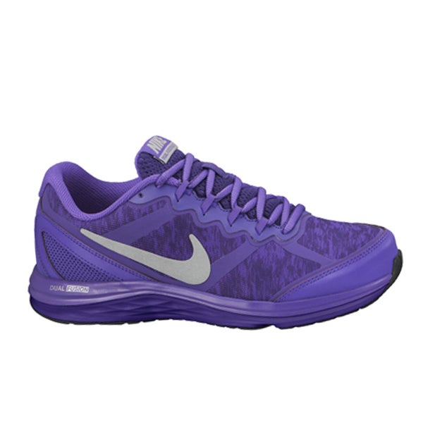 Nike Women's Dual Run 3 Flash Dynamic Support Running Shoes - Purple/Silver & Leisure - Zavvi US