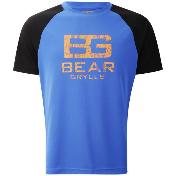 Craghoppers Men s Bear Grylls Technical T Shirt Large Logo Extreme Blue TheHut