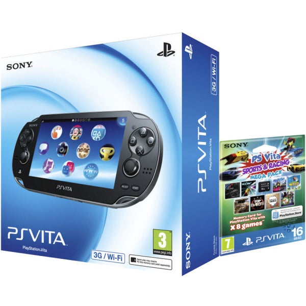 PS Vita WiFi + 3G Includes Disney Mega Pack and 16GB RM Games