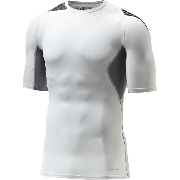 Adidas compression online shirt white