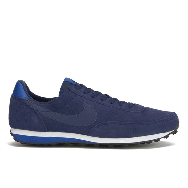 Nike Men s Elite Leather Trainers Midnight Navy White Sports Leisure Zavvi UK