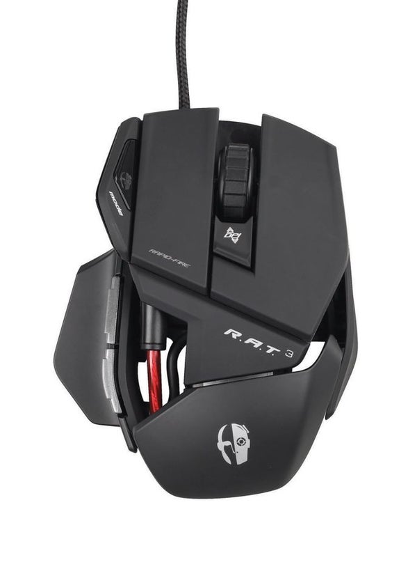 Cyborg R.A.T.3 Wired Gaming Mouse - Matte Black PC Accessories - Zavvi UK