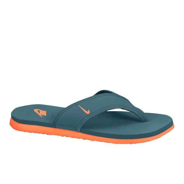 Nike Men's Celso Thong Plus Flip Flops - Green/Orange