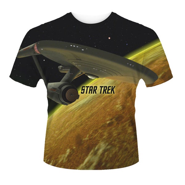 Star Trek Men's T-Shirt - Enterprise - Black Merchandise - Zavvi UK