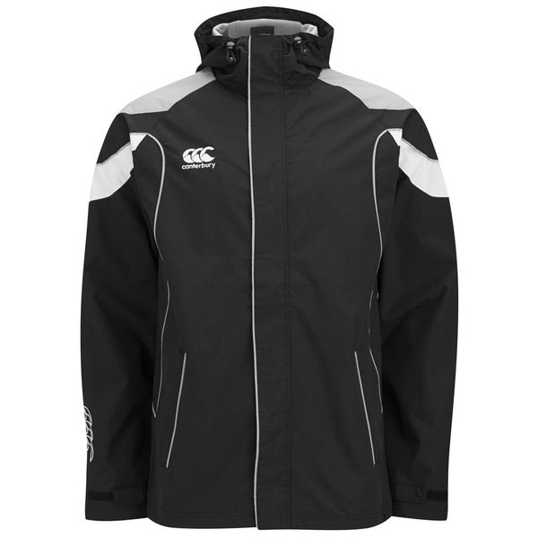 Canterbury Men's Full Zip Rain Jacket Black/White ProBikeKitジャパン