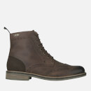 Barbour Men s Belsay Derby Brogue Boots Dark Tan Buy Online Mankind