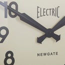 Newgate Giant Electric Wall Clock - Chrome