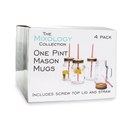 Mason Jar Mug Glasses (Set of 4)