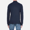 Lacoste Men's L1313 Long Sleeved Classic Polo Shirt - Navy - 3/S - Blau