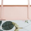 Ted Baker Women's Lilley Printed Lining Crosshatch Shopper Bag - Nude Pink