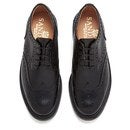 Sanders Men's Fakenham Leather Brogues - Black - Free UK Delivery Available