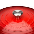 Le Creuset Signature Cast Iron Round Casserole Dish - 20cm - Cerise