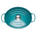 Le Creuset Signature Cast Iron Oval Casserole Dish - 27cm - Teal