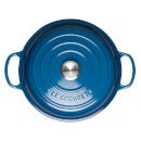 Le Creuset Signature Cast Iron Shallow Casserole Dish - 26cm - Marseille Blue