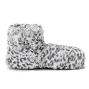 Leopard Print Hot Boots - Grey