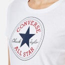 Converse Women's Chuck Patch Crew T-Shirt -Converse White