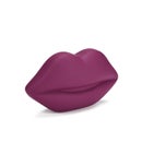 Lulu Guinness Women's Powder Coated Lips Clutch - Cassis